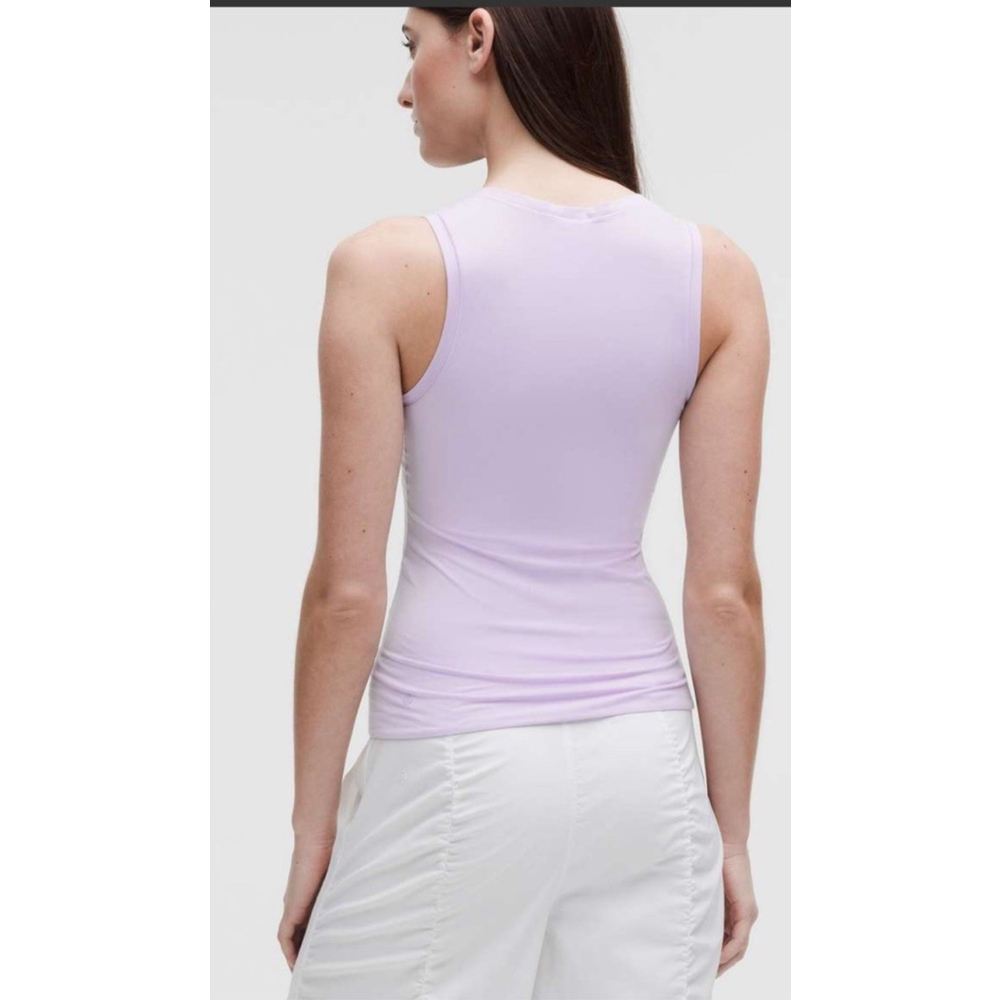 NWT SALE Lululemon Wundermost Nulu Scoop-Neck Tank Top Lavender Frost Ultra Soft - Picture 3 of 10